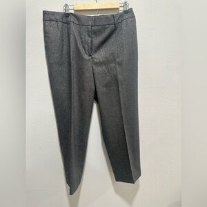 Talbots Shimmery Grey High Waist Straight Pant